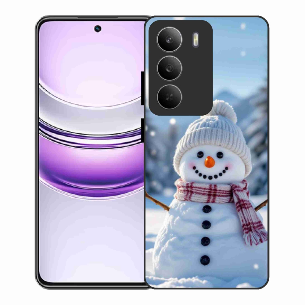 Gelový kryt mmCase na Realme 14x 5G - sněhulák 3