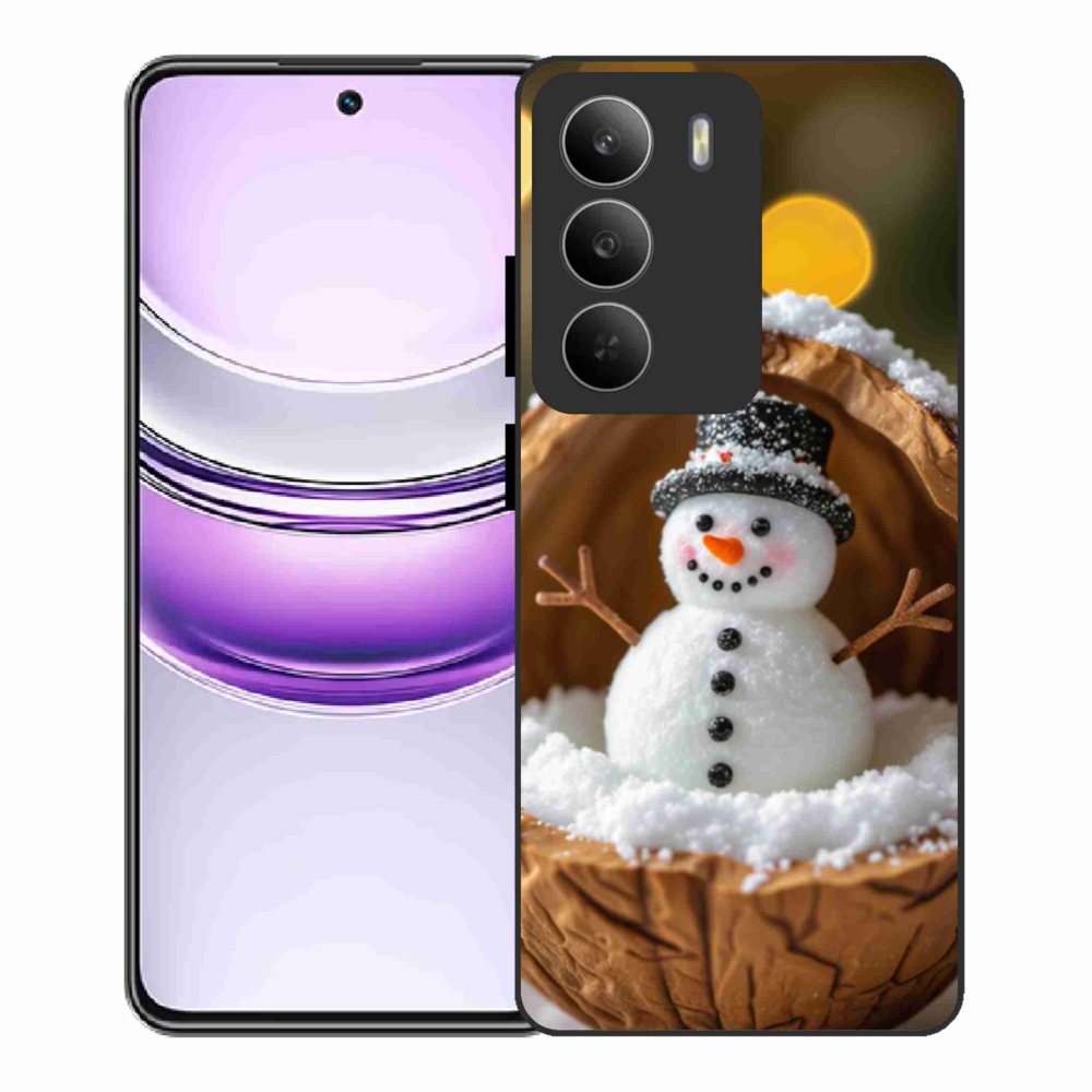 Gelový kryt mmCase na Realme 14x 5G - sněhulák 4