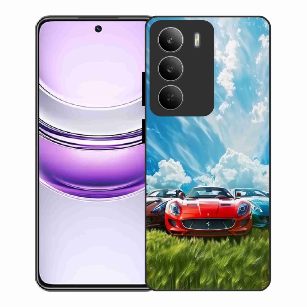 Gelový kryt mmCase na Realme 14x 5G - sportovní vozy