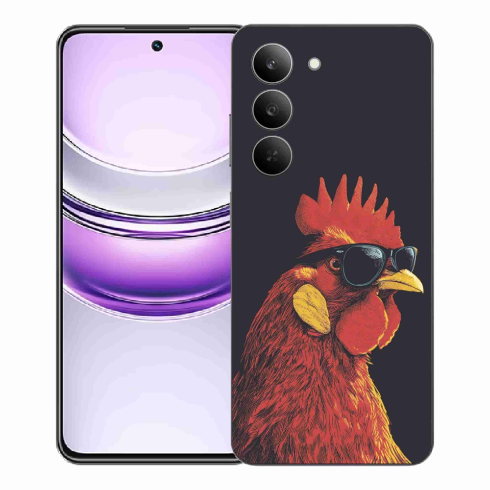 Gelový kryt mmCase na Realme 14x 5G - stylový kohout