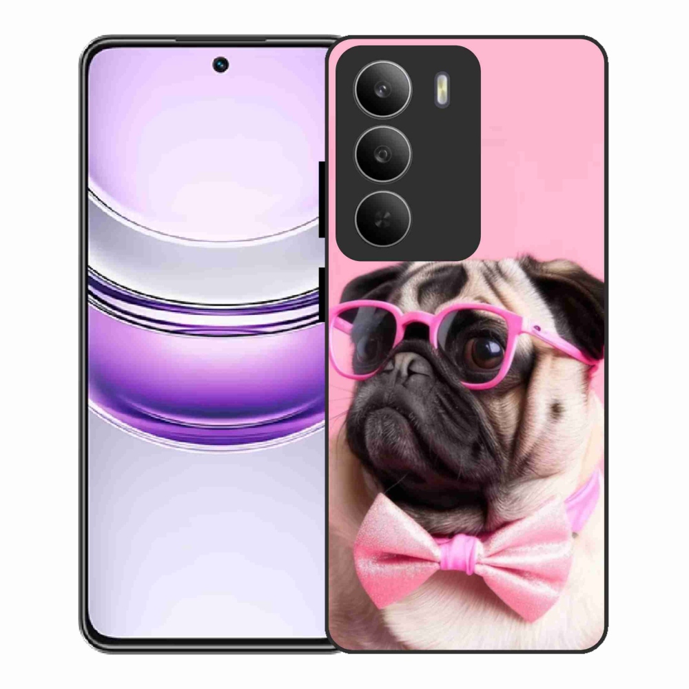 Gelový kryt mmCase na Realme 14x 5G - stylový mops