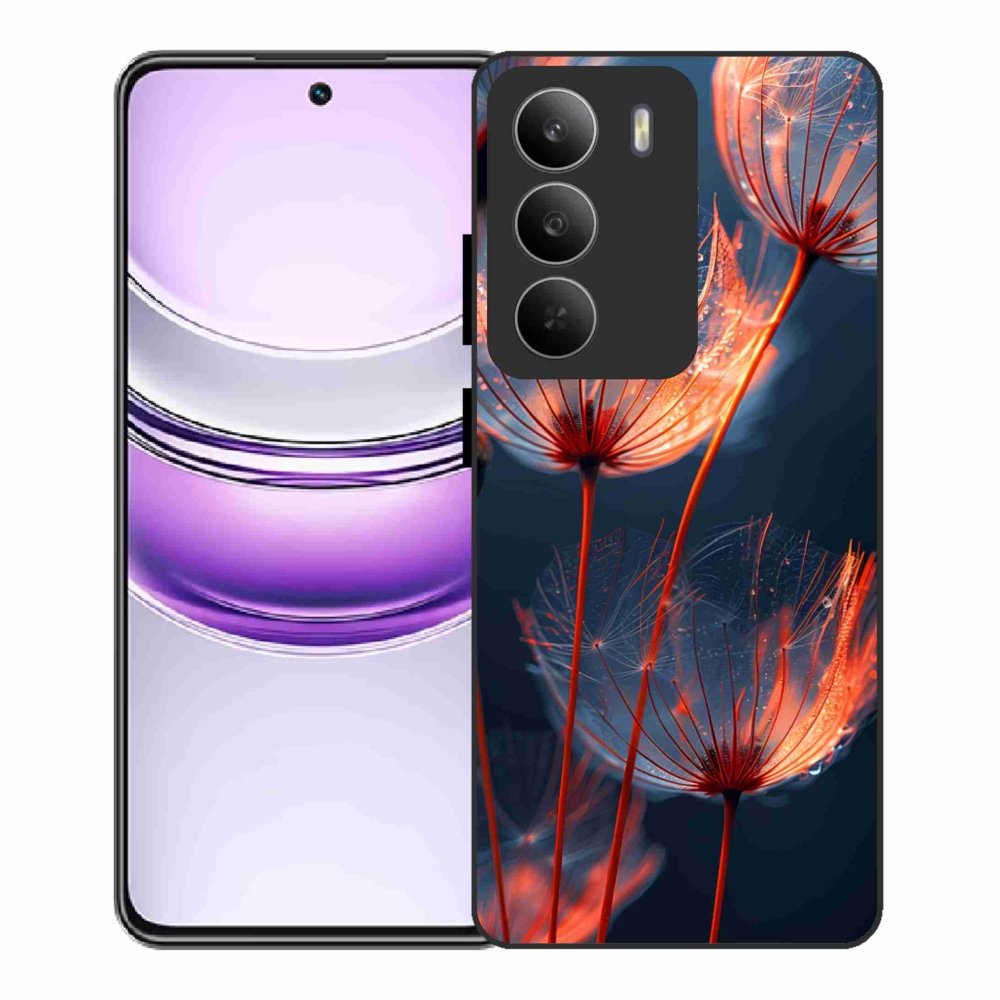 Gelový kryt mmCase na Realme 14x 5G - světélkující chmýří