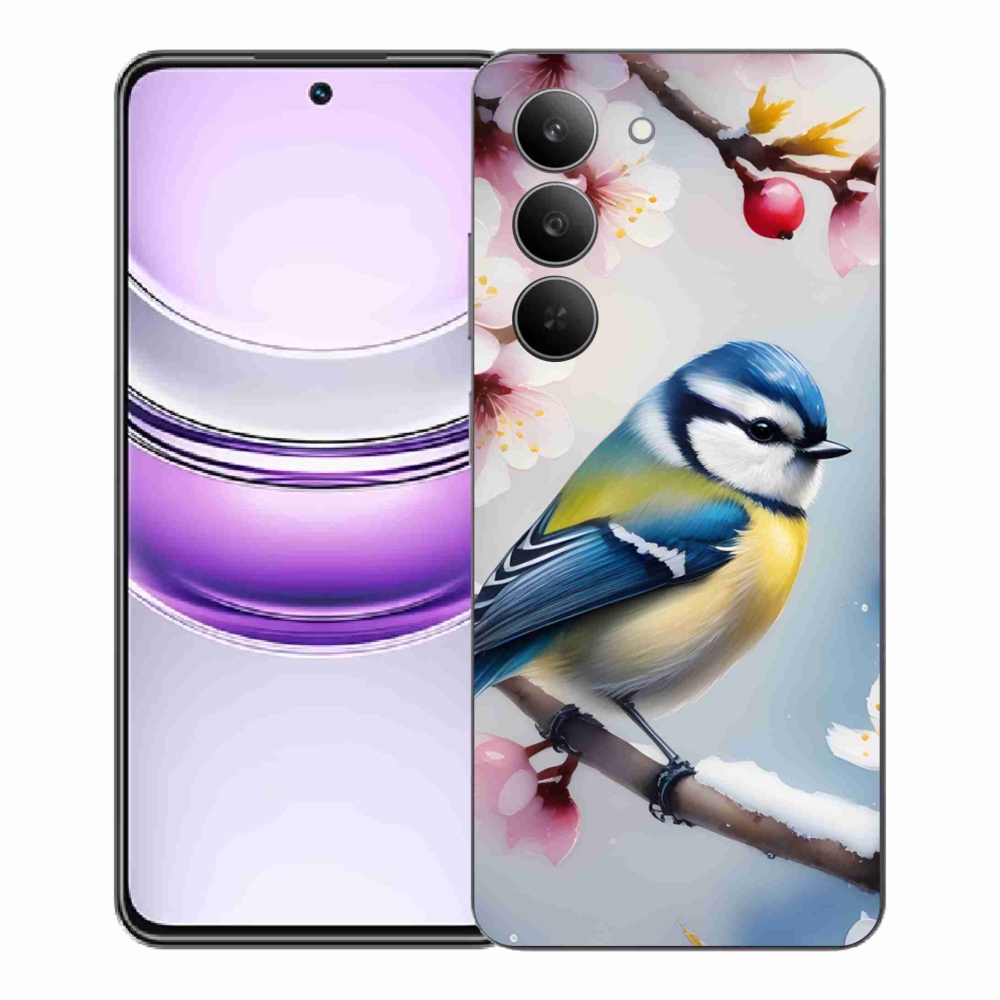 Gelový kryt mmCase na Realme 14x 5G - sýkorka