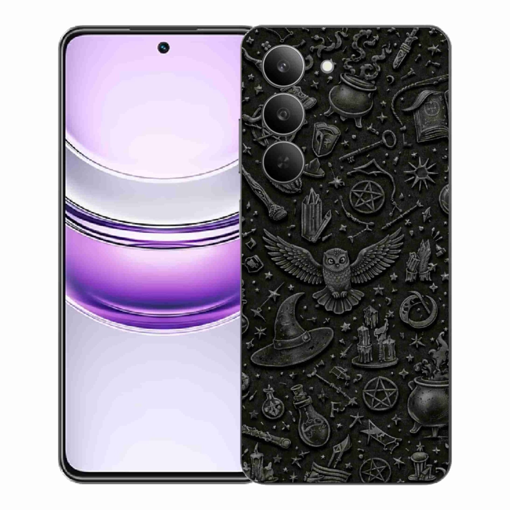 Gelový kryt mmCase na Realme 14x 5G - tmavý magický svět