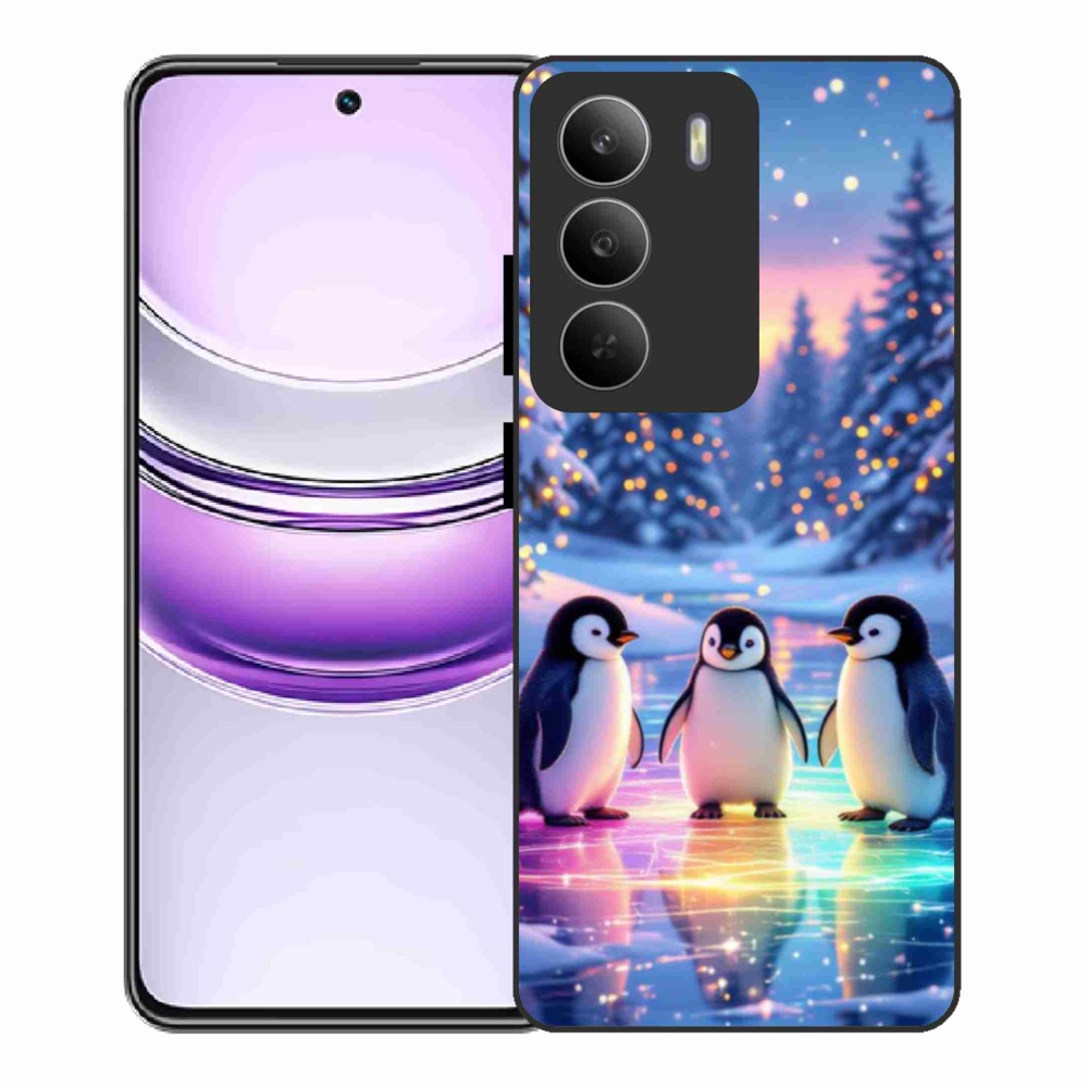 Gelový kryt mmCase na Realme 14x 5G - tučnáci