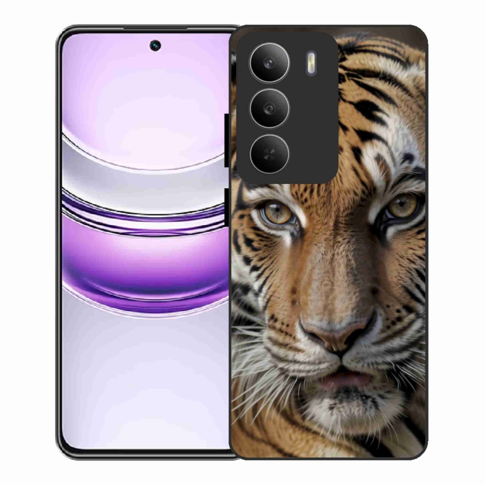 Gelový kryt mmCase na Realme 14x 5G - tygří pohled