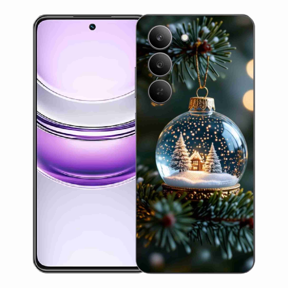 Gelový kryt mmCase na Realme 14x 5G - vánoční koule 2