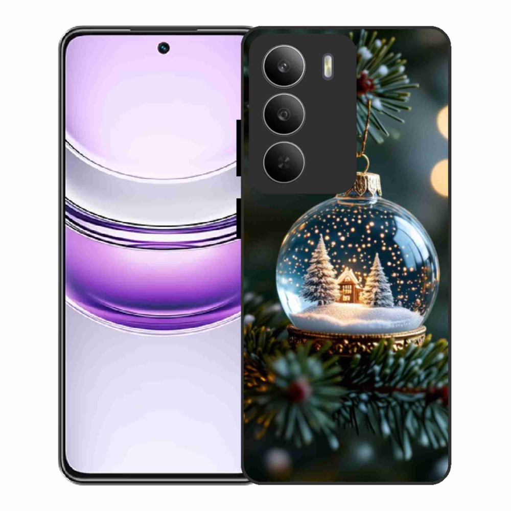 Gelový kryt mmCase na Realme 14x 5G - vánoční koule 2