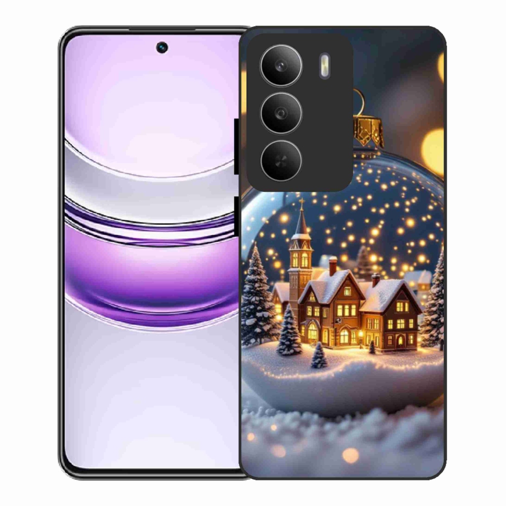 Gelový kryt mmCase na Realme 14x 5G - vánoční koule 4