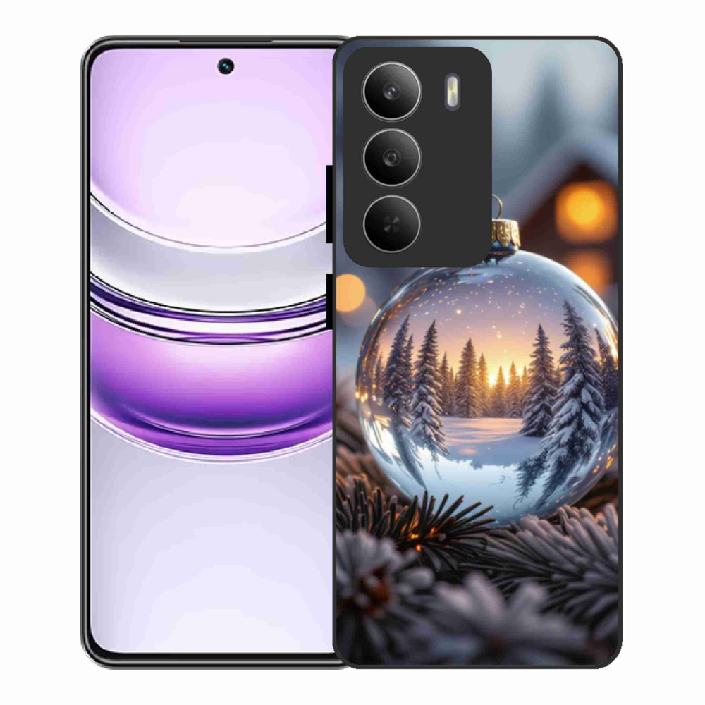 Gelový kryt mmCase na Realme 14x 5G - vánoční ozdoba