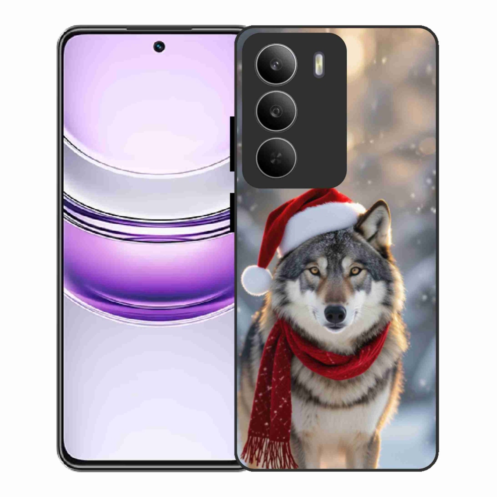 Gelový kryt mmCase na Realme 14x 5G - vánoční vlk