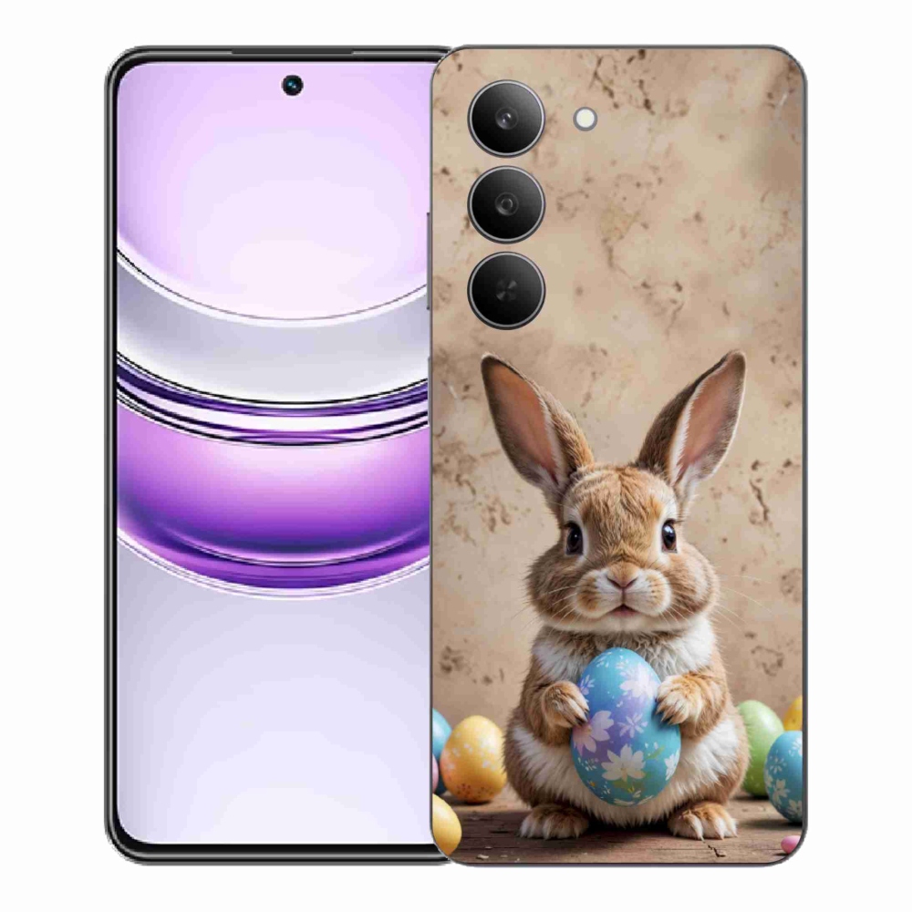 Gelový kryt mmCase na Realme 14x 5G - velikonoční králíček
