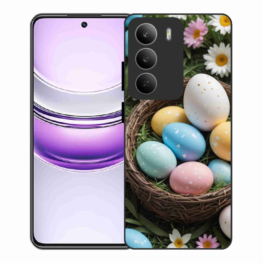 Gelový kryt mmCase na Realme 14x 5G - velikonoční vajíčka 2