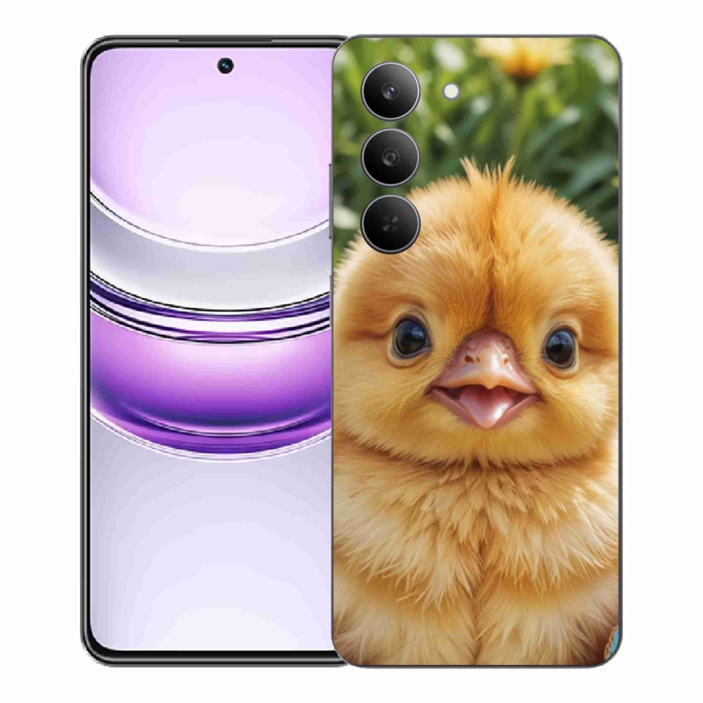 Gelový kryt mmCase na Realme 14x 5G - veselé kuřátko