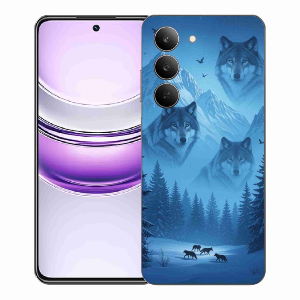Gelový kryt mmCase na Realme 14x 5G - vlčí smečka