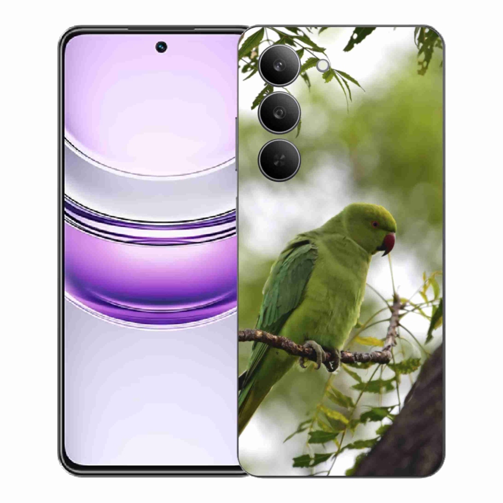 Gelový kryt mmCase na Realme 14x 5G - zelený papoušek