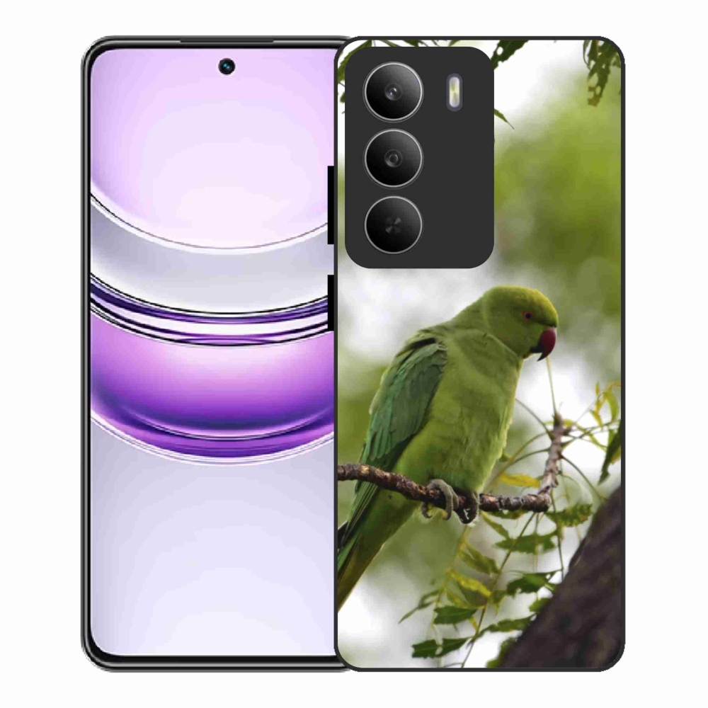 Gelový kryt mmCase na Realme 14x 5G - zelený papoušek