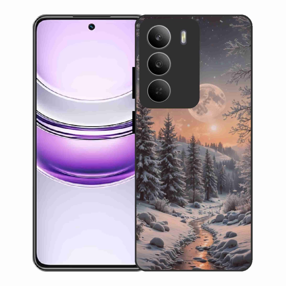 Gelový kryt mmCase na Realme 14x 5G - zimní krajina 2