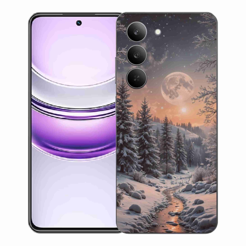Gelový kryt mmCase na Realme 14x 5G - zimní krajina 2