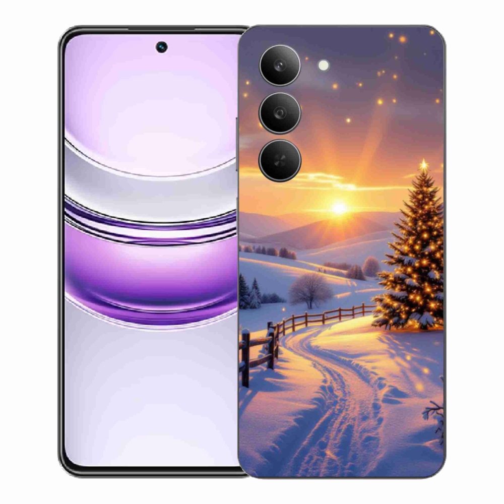 Gelový kryt mmCase na Realme 14x 5G - zimní krajina