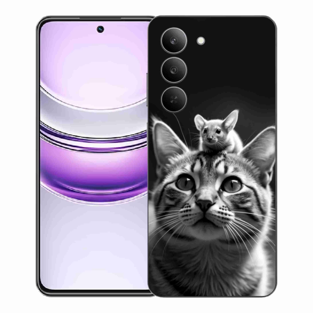 Gelový kryt mmCase na Realme 14x 5G - zvířecí přátelství 2