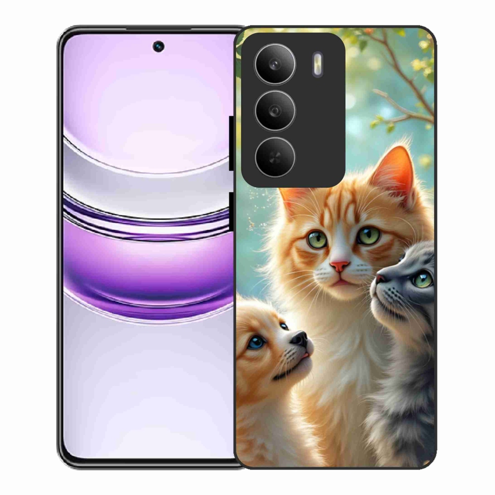 Gelový kryt mmCase na Realme 14x 5G - zvířecí přátelství 2