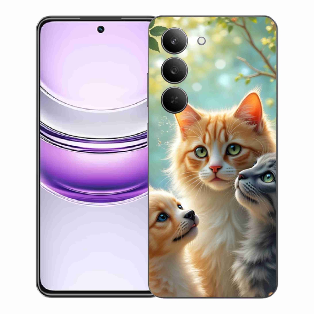Gelový kryt mmCase na Realme 14x 5G - zvířecí přátelství 2