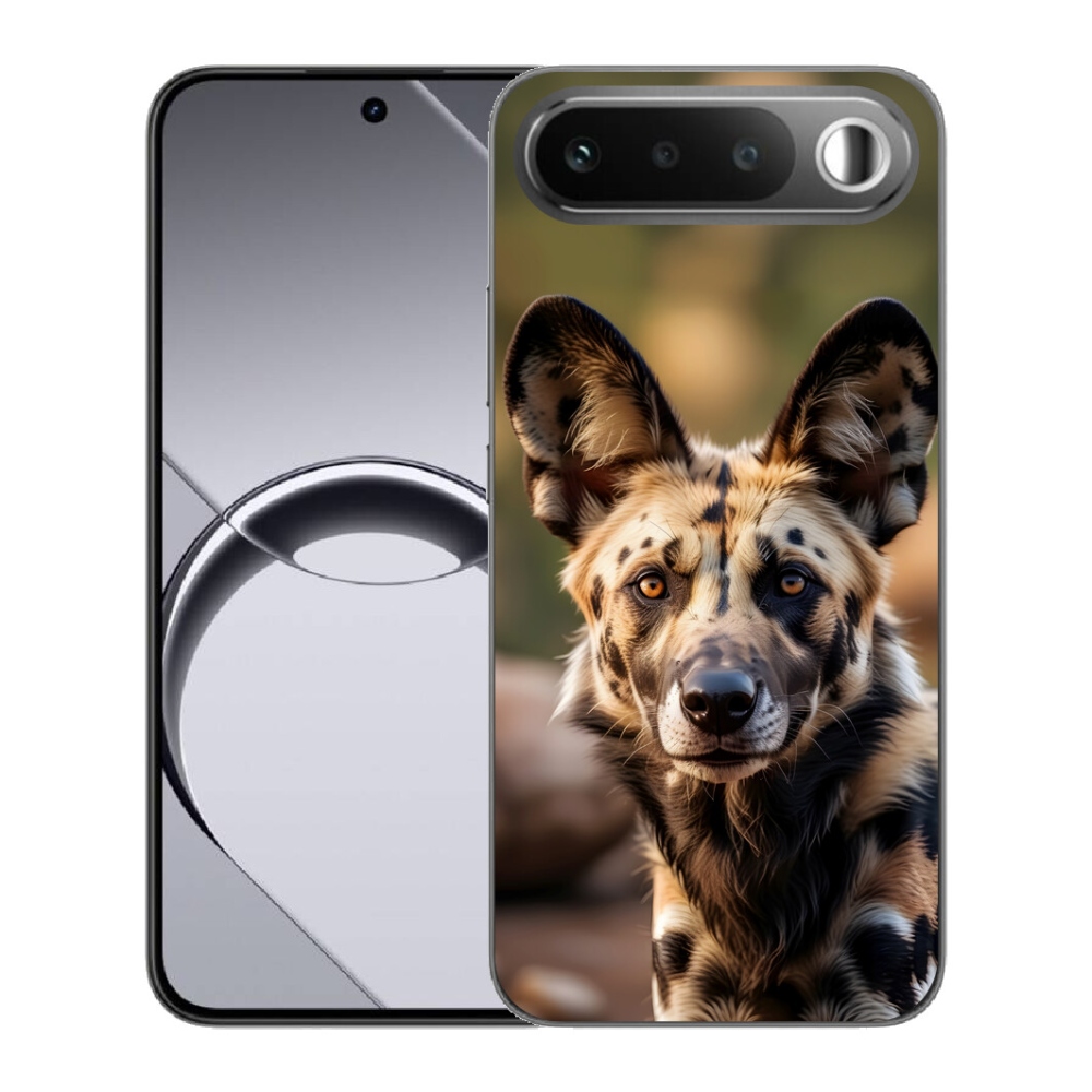 Gelový kryt mmCase na Realme 16 5G - africký divoký pes