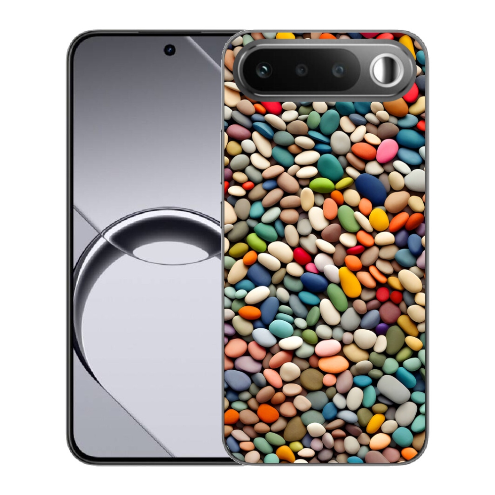 Gelový kryt mmCase na Realme 16 5G - barevné kamínky 2