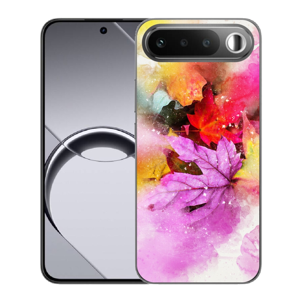 Gelový kryt mmCase na Realme 16 5G - barevné listy