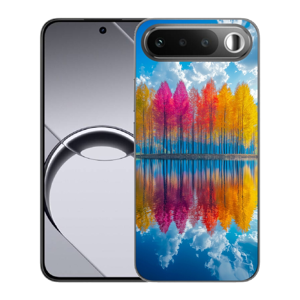 Gelový kryt mmCase na Realme 16 5G - barevné stromy