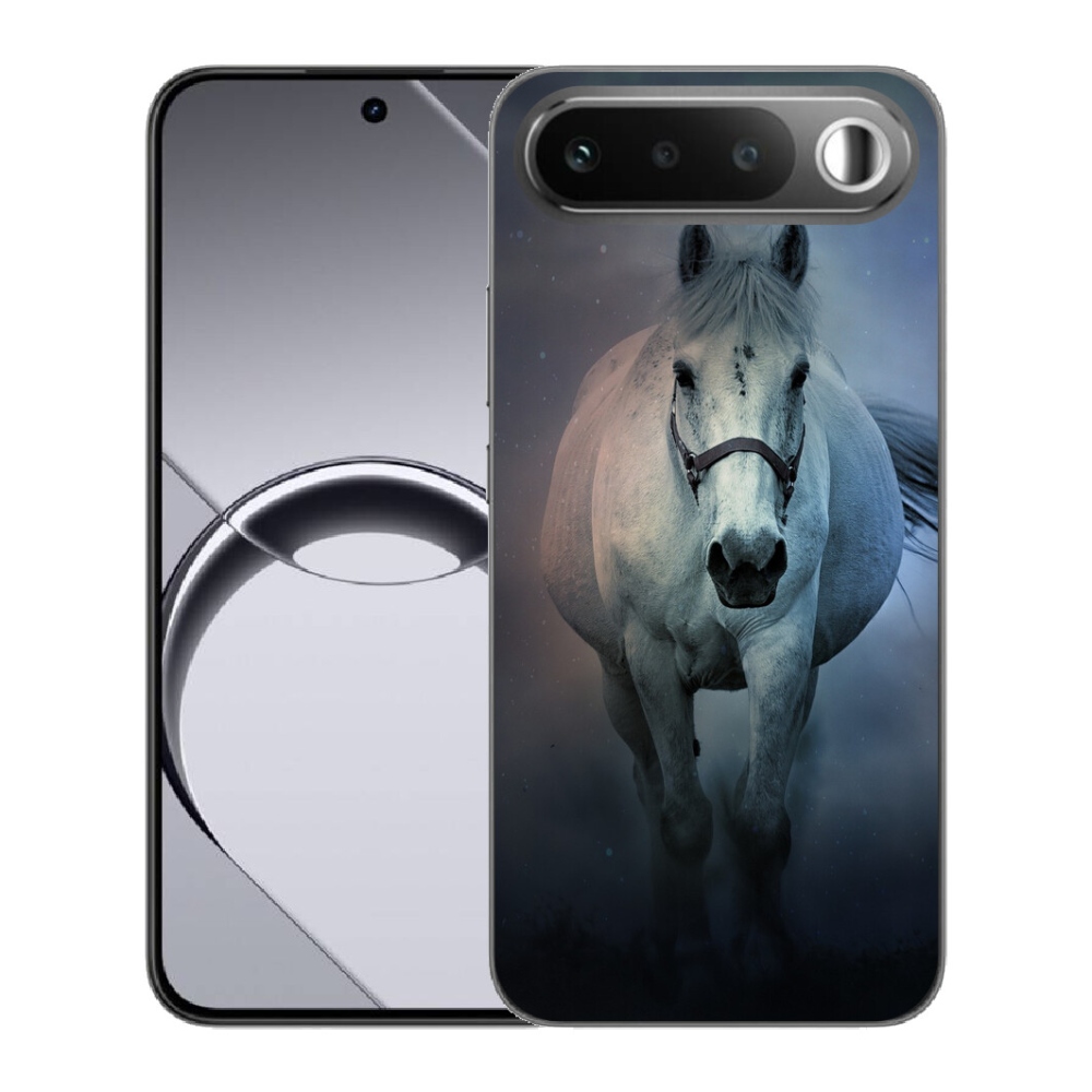 Gelový kryt mmCase na Realme 16 5G - běžící bílý kůň