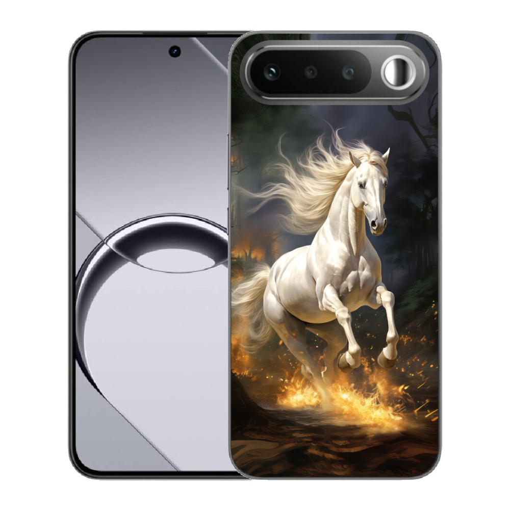 Gelový kryt mmCase na Realme 16 5G - bílý kůň 2
