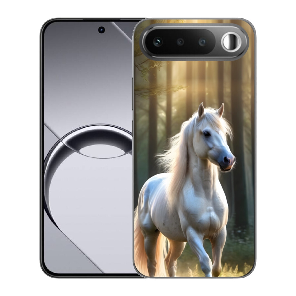 Gelový kryt mmCase na Realme 16 5G - bílý kůň 3