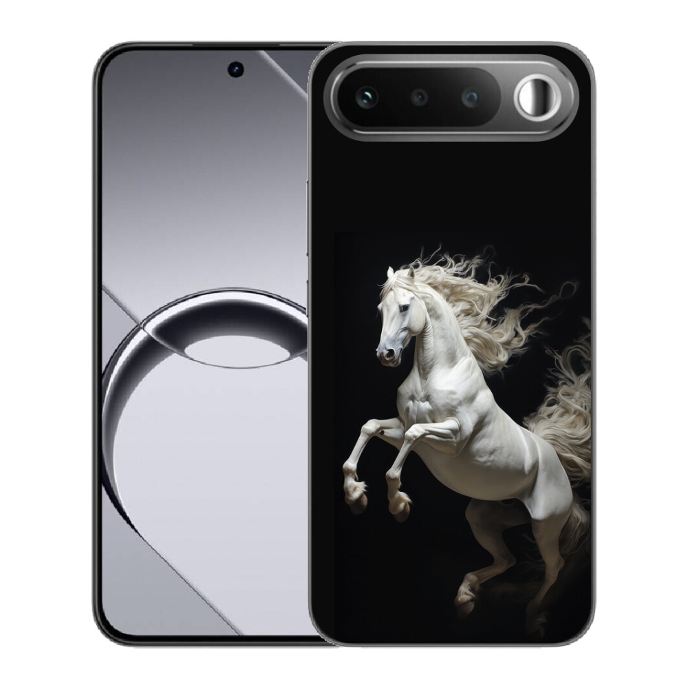 Gelový kryt mmCase na Realme 16 5G - bílý kůň 4