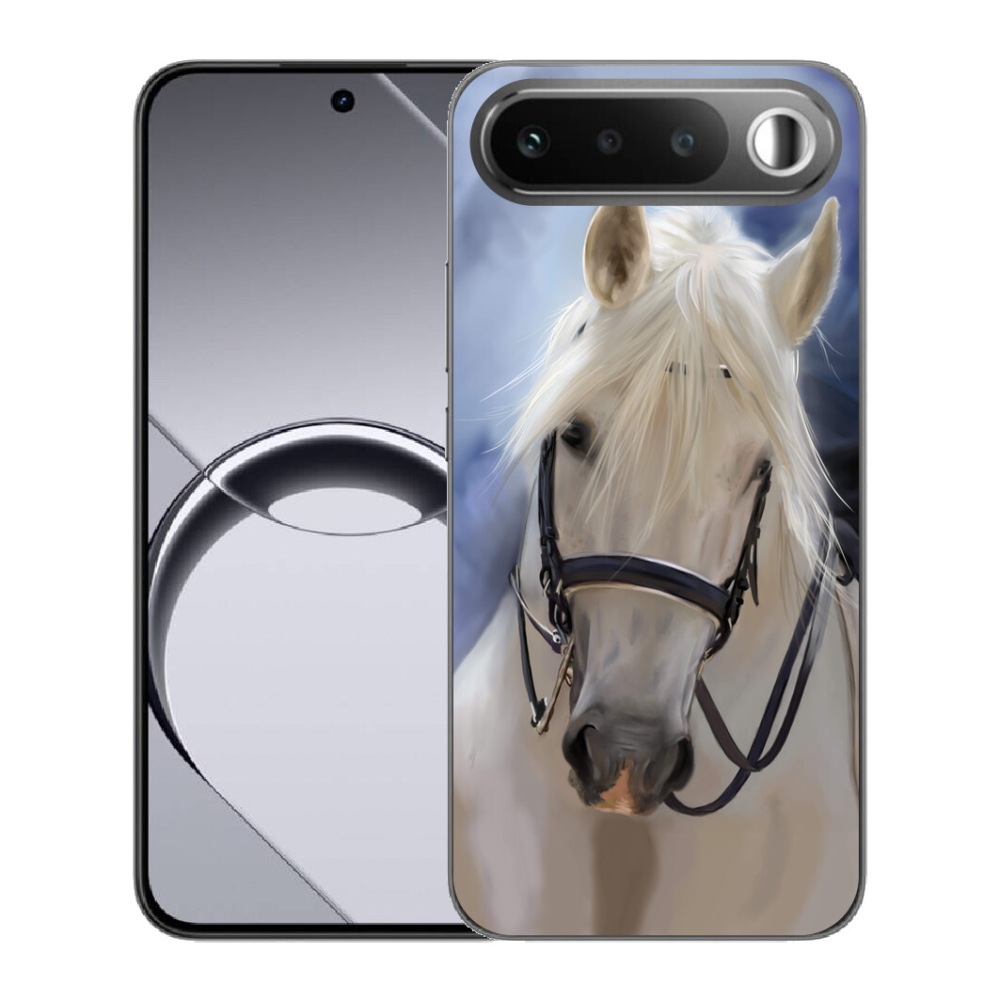 Gelový kryt mmCase na Realme 16 5G - bílý kůň