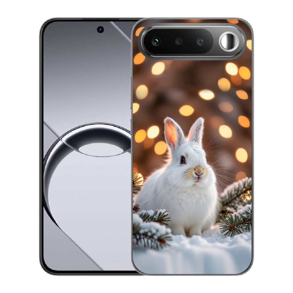 Gelový kryt mmCase na Realme 16 5G - bílý zajíc