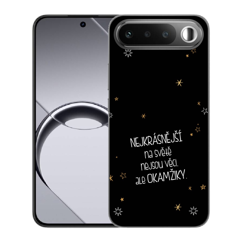 Gelový kryt mmCase na Realme 16 5G - citát 4 černé pozadí