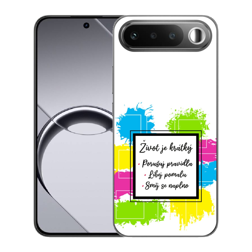 Gelový kryt mmCase na Realme 16 5G - citát 5 bílé pozadí