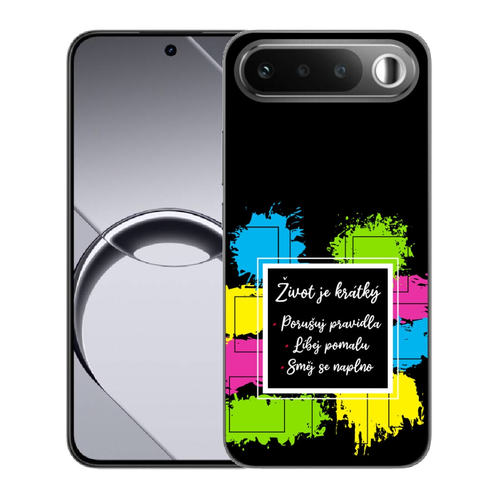 Gelový kryt mmCase na Realme 16 5G - citát 5 černé pozadí