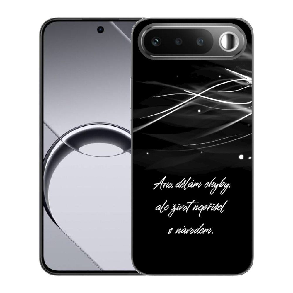 Gelový kryt mmCase na Realme 16 5G - citát černé pozadí