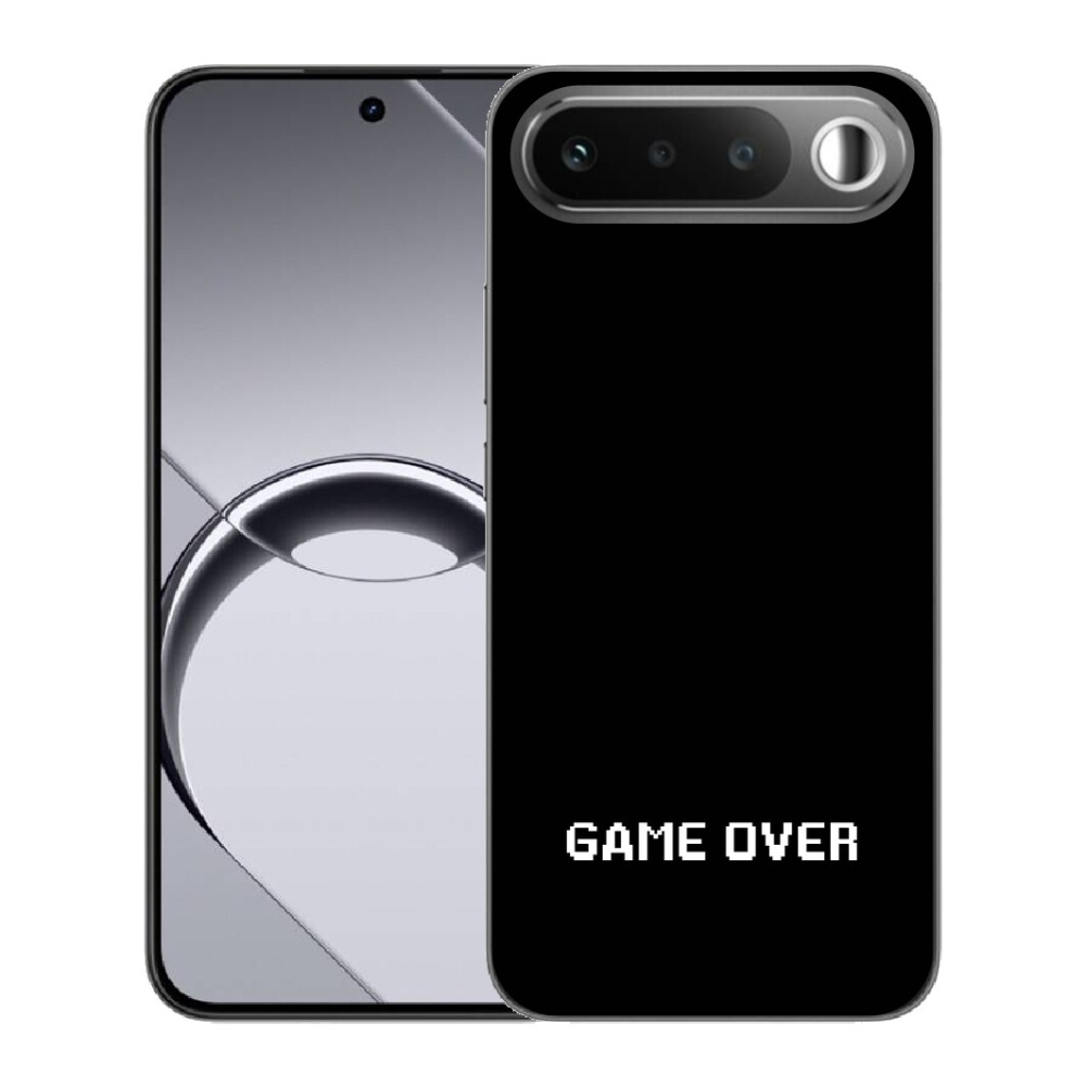 Gelový kryt mmCase na Realme 16 5G - game over černé pozadí
