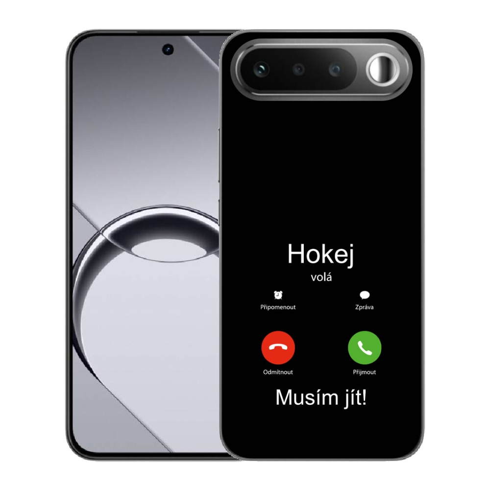 Gelový kryt mmCase na Realme 16 5G - hokej volá černé pozadí