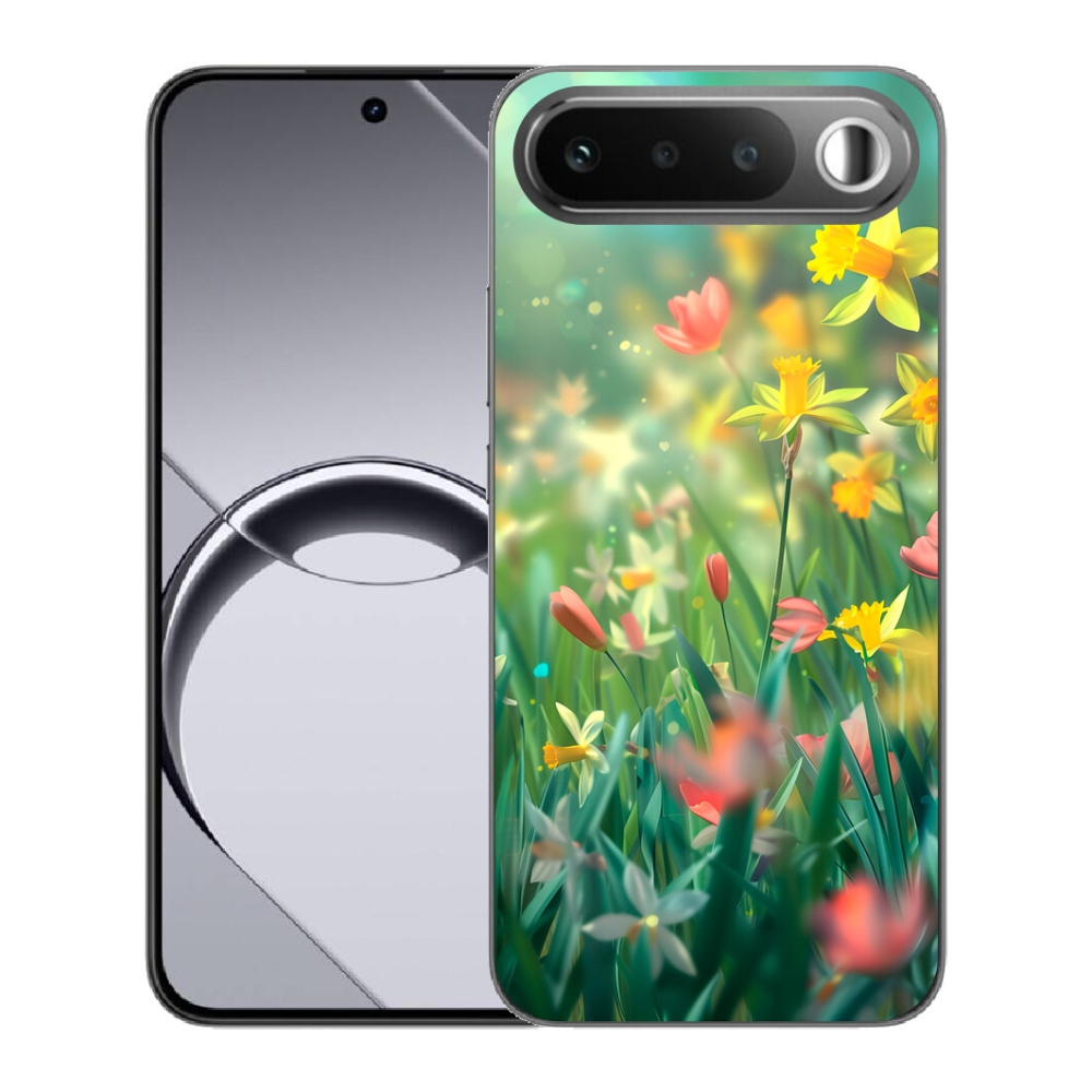 Gelový kryt mmCase na Realme 16 5G - jarní květy