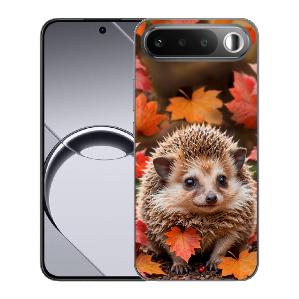 Gelový kryt mmCase na Realme 16 5G - ježek v listí