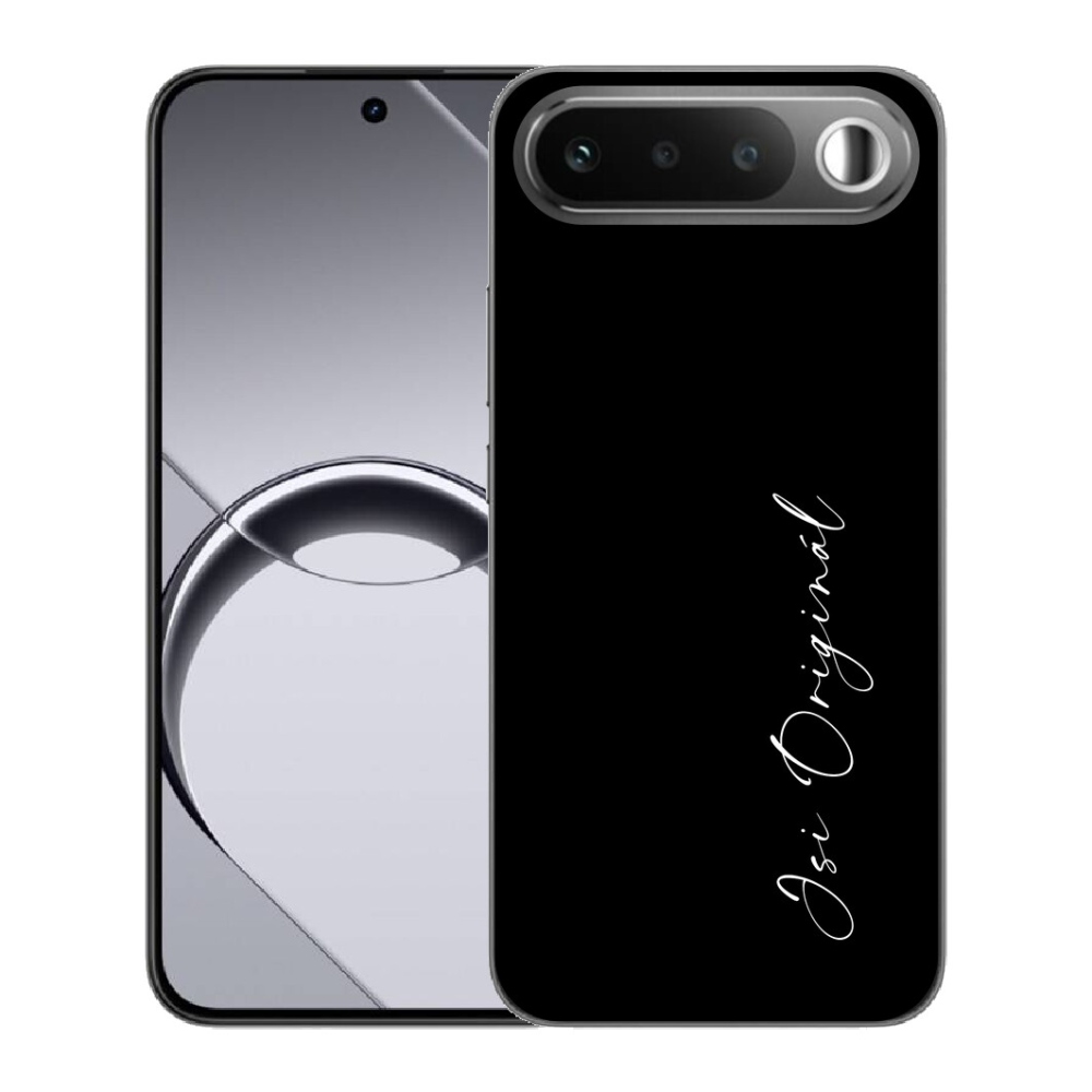 Gelový kryt mmCase na Realme 16 5G - jsi originál černé pozadí