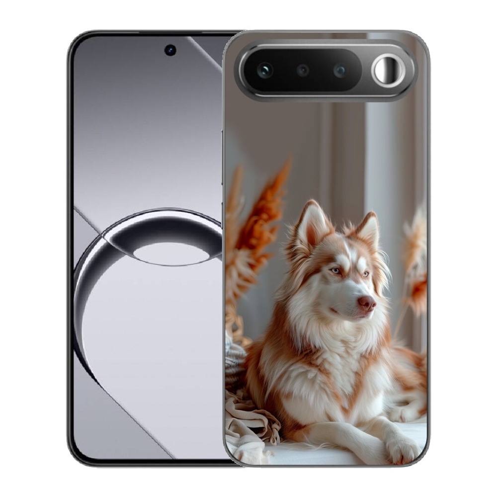 Gelový kryt mmCase na Realme 16 5G - klidný sibiřský husky