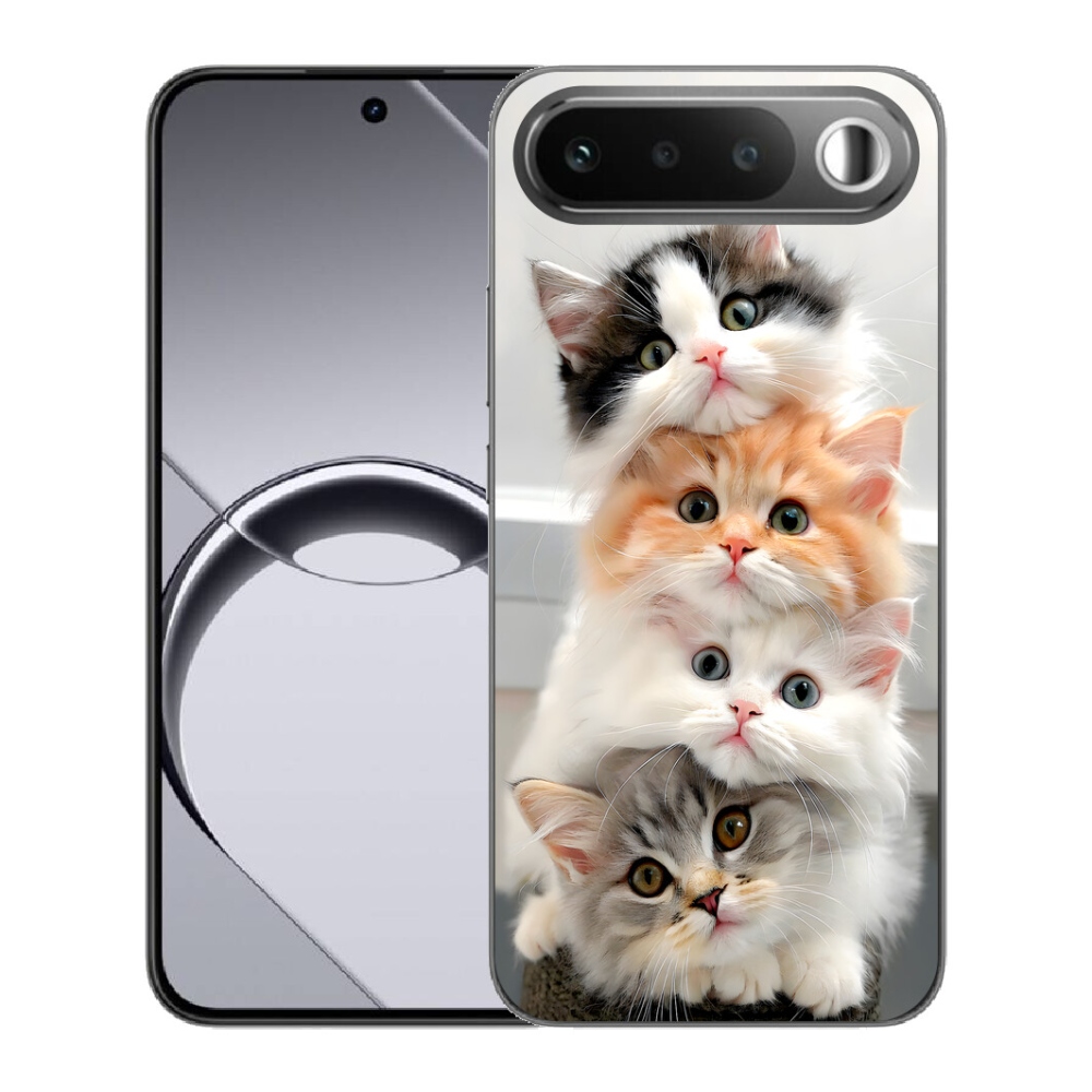 Gelový kryt mmCase na Realme 16 5G - kočičí parta