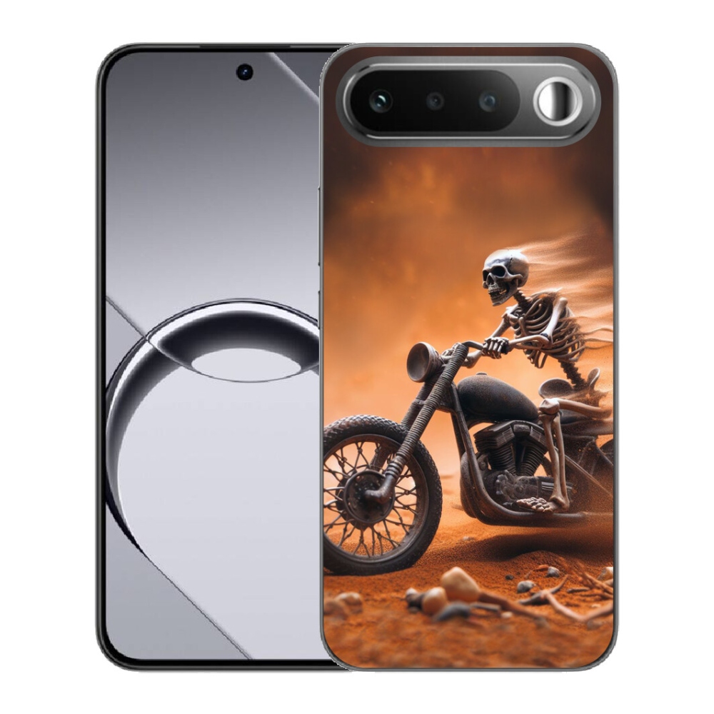 Gelový kryt mmCase na Realme 16 5G - kostra na motorce