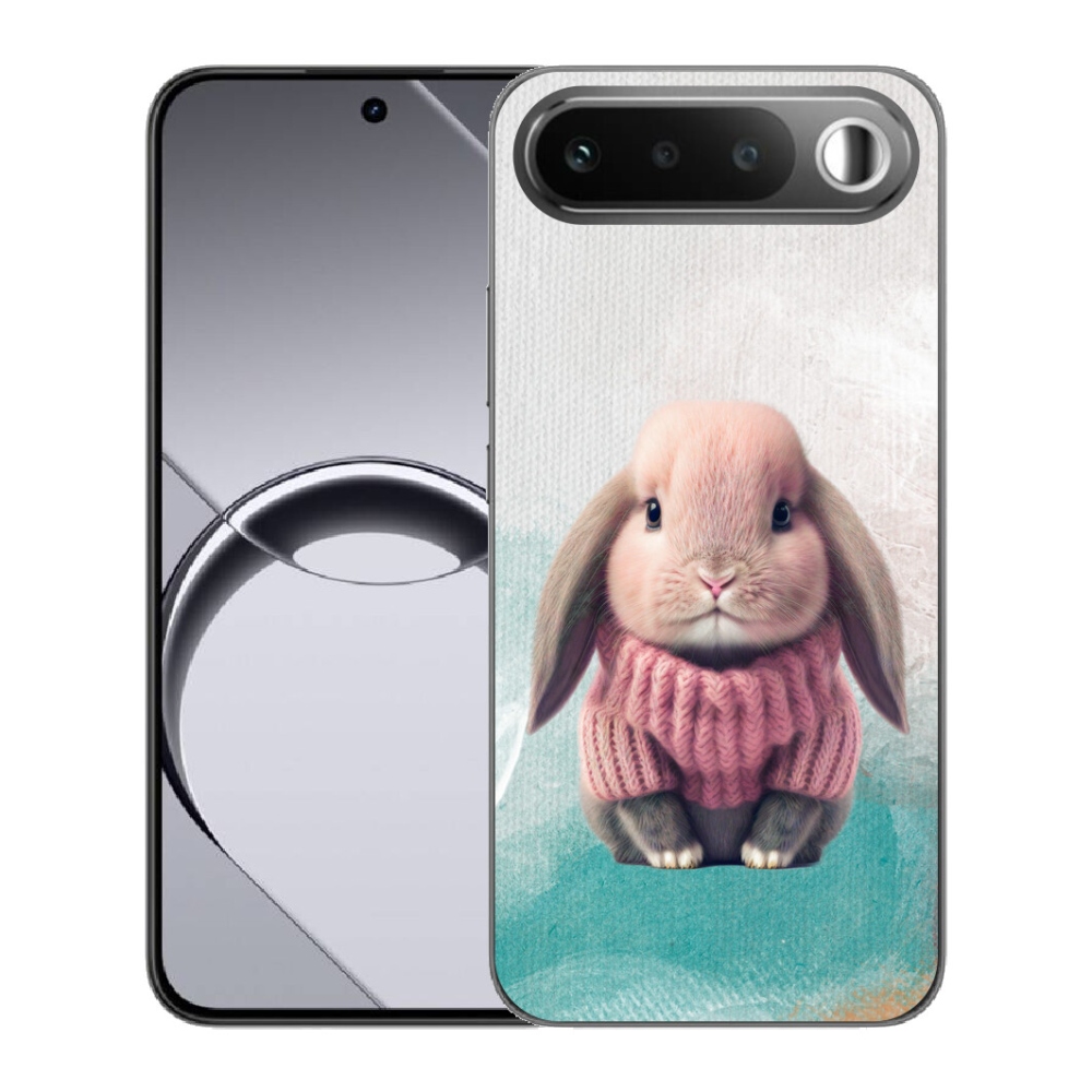 Gelový kryt mmCase na Realme 16 5G - králíček ve svetru